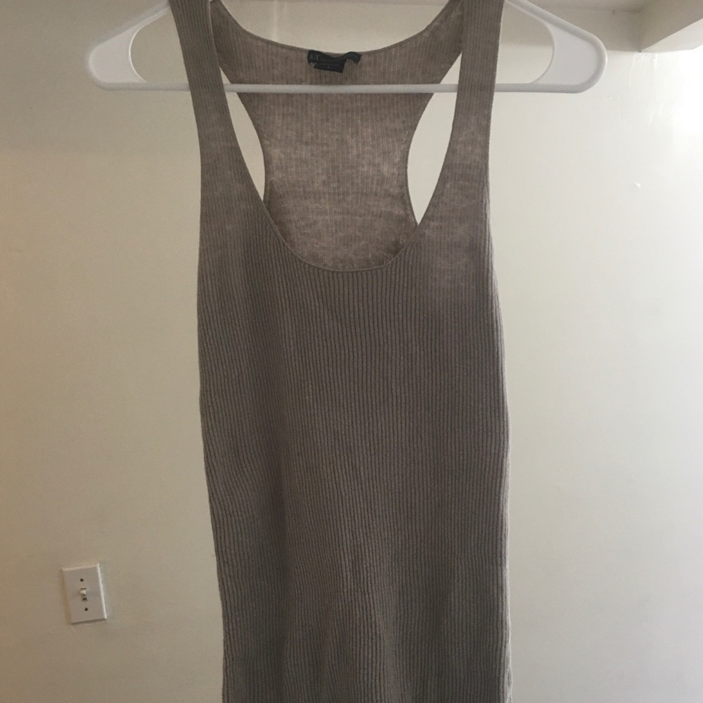 Armani Exchange Racerback Tank Knit Top Size S